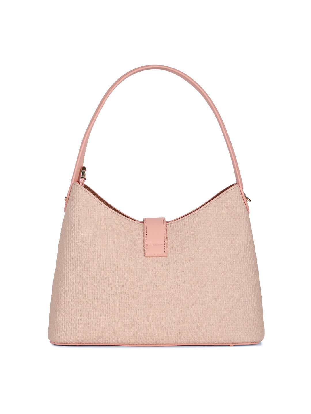 Magnolia Pink PU Leather Solid One Size Women Shoulder Bag