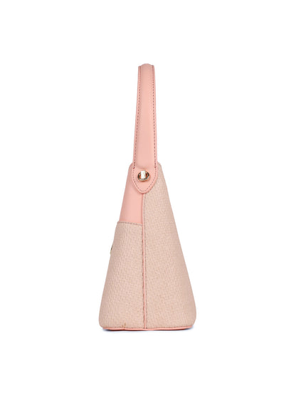 Magnolia Pink PU Leather Solid One Size Women Shoulder Bag