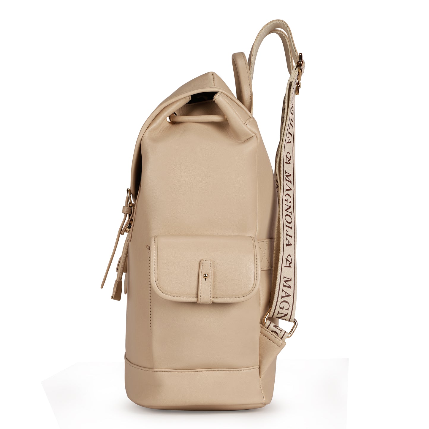 Magnolia PU Leather  Yellow Backpack