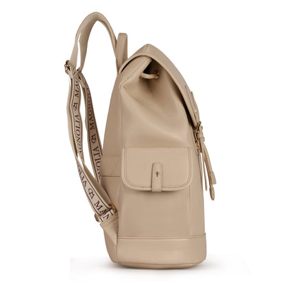 Magnolia PU Leather  Yellow Backpack