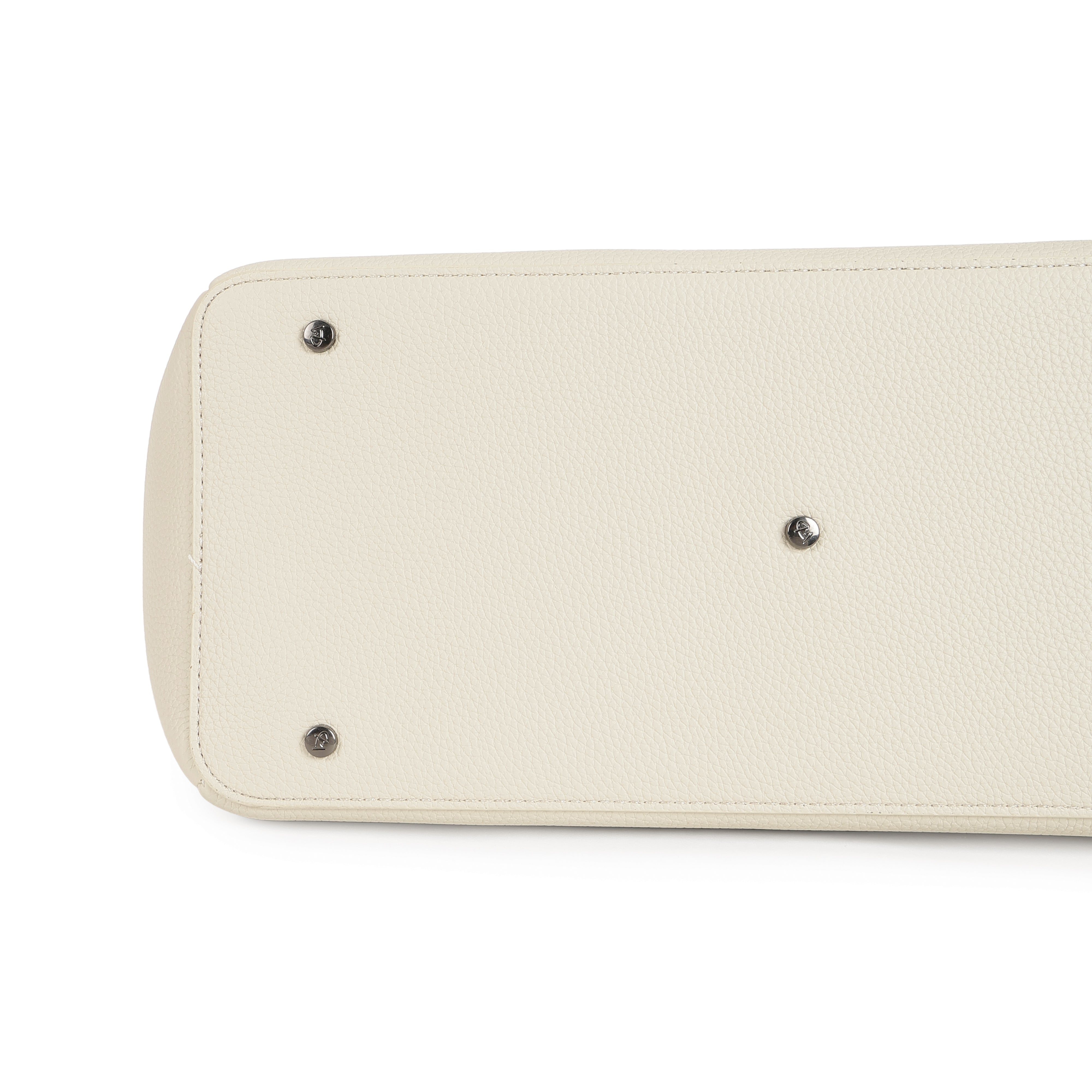 Magnolia PU Leather Women Beige Tote Bag