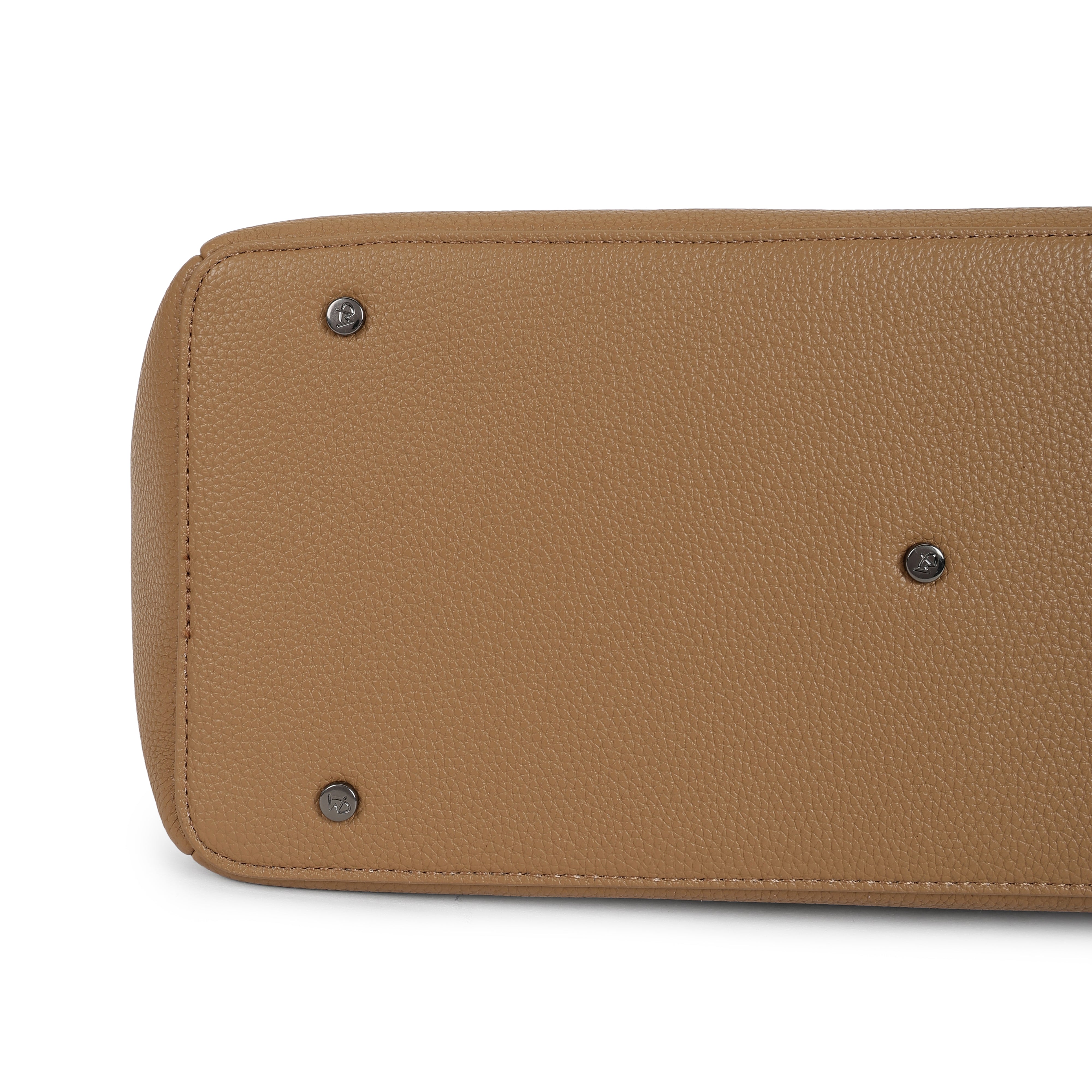 Magnolia PU Leather Women Brown Tote Bag