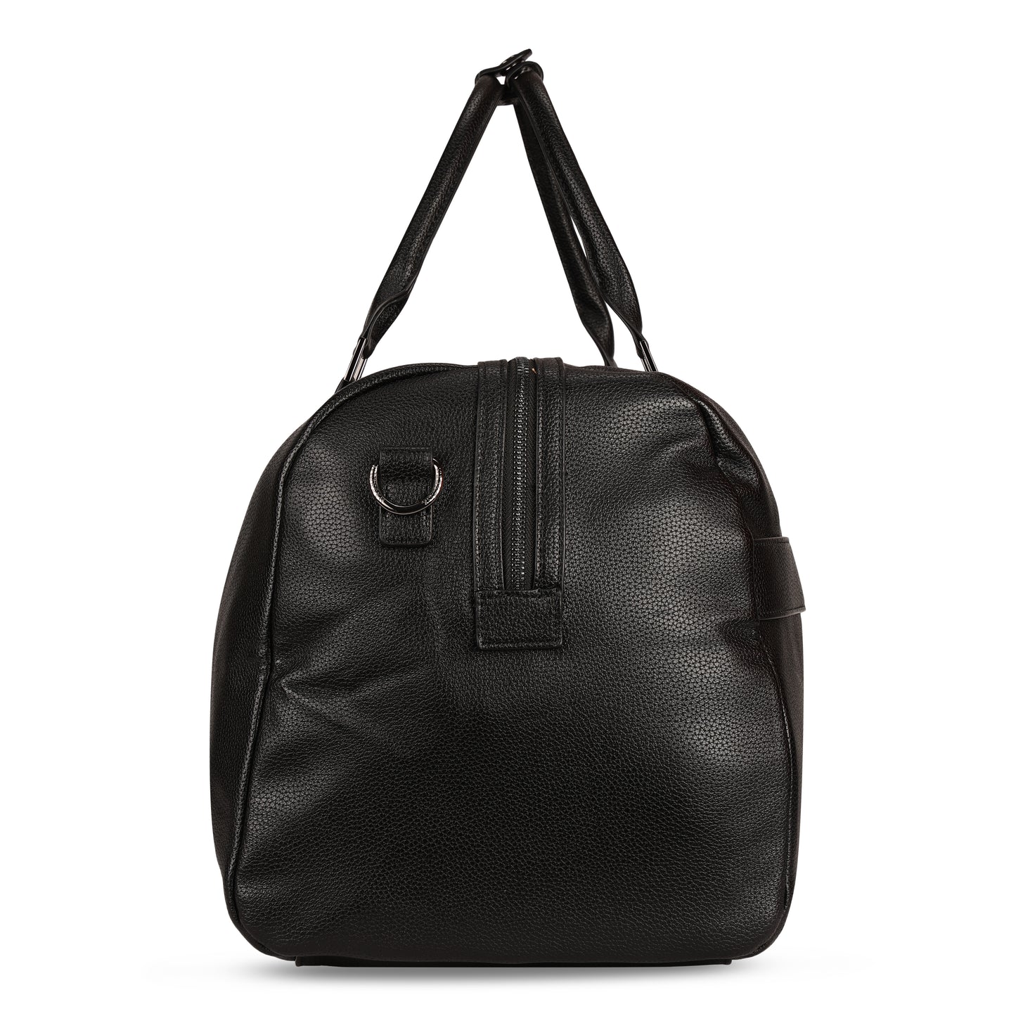 Magnolia PU Leather  Black Duffle Bag