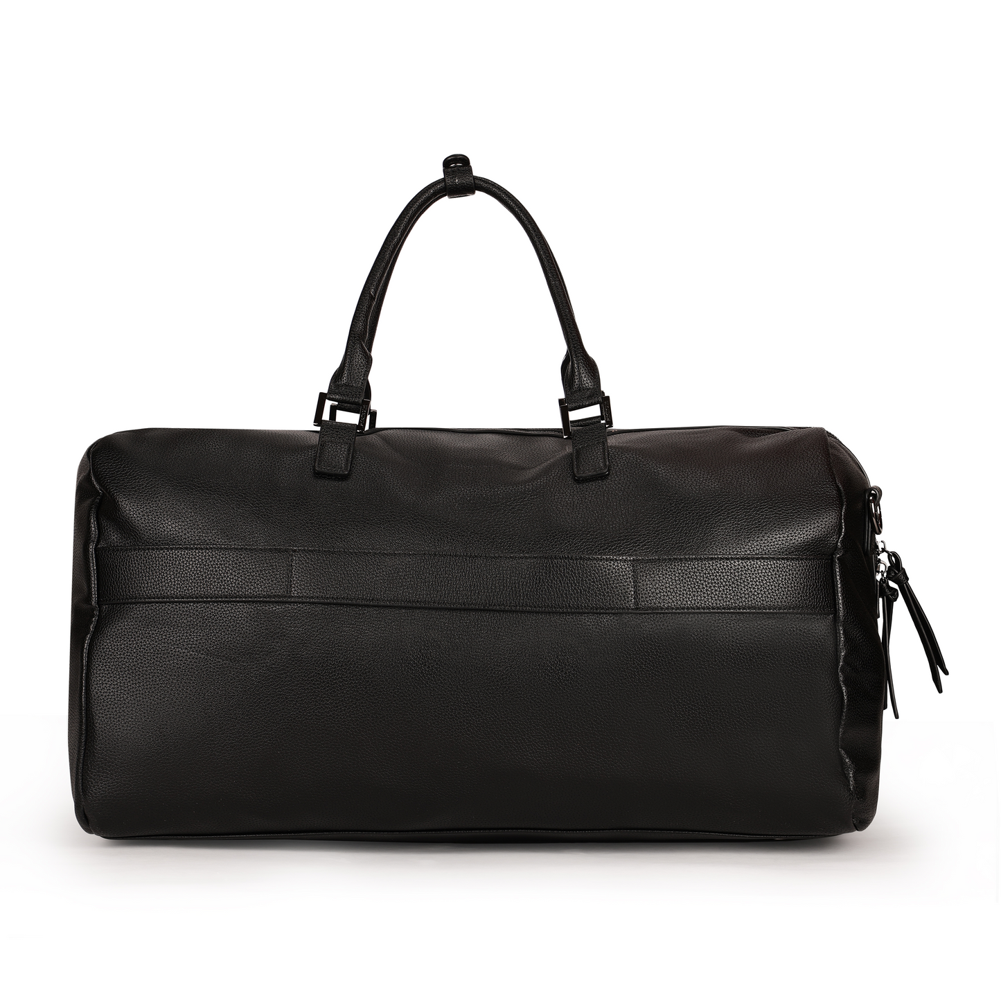 Magnolia PU Leather  Black Duffle Bag