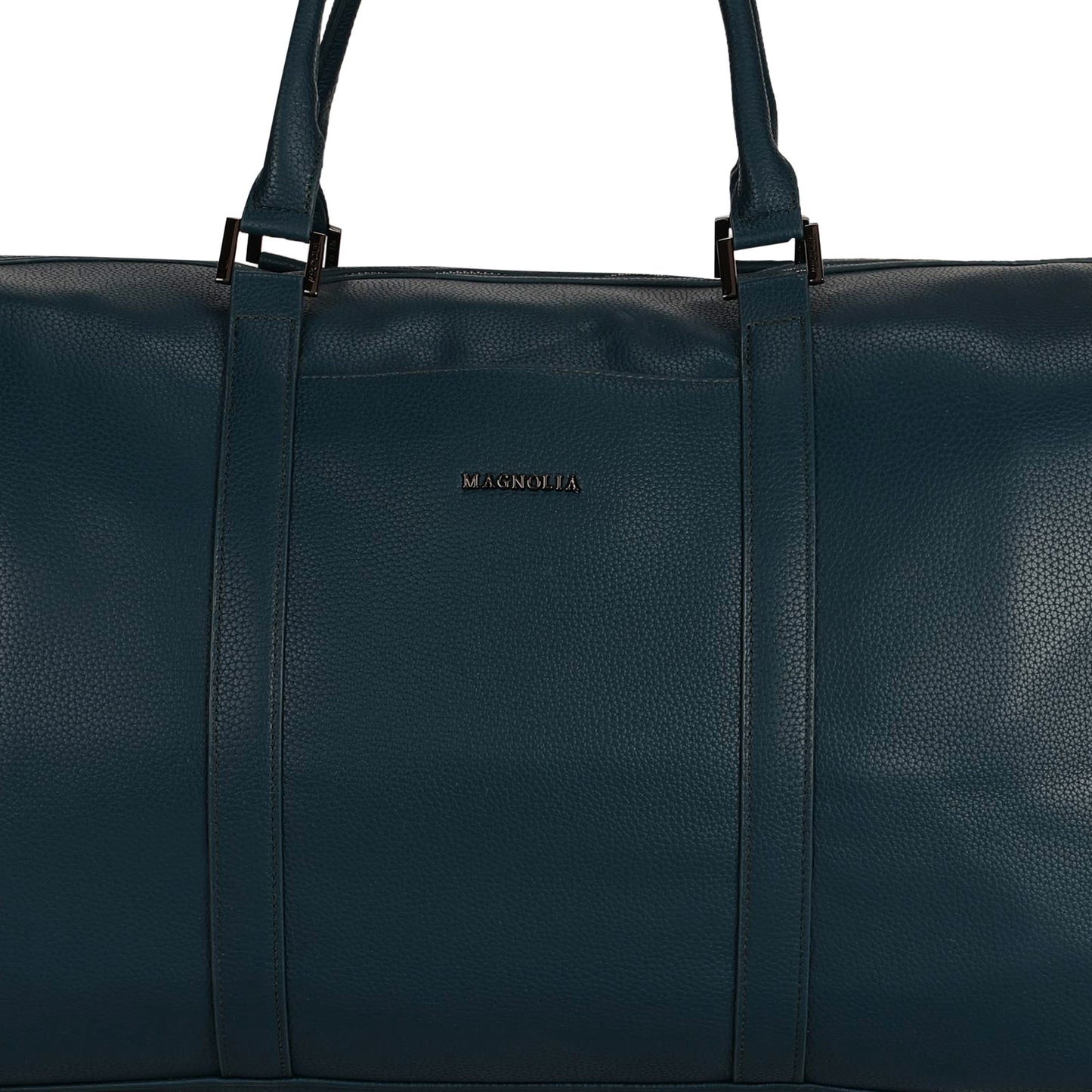 Magnolia PU Leather  Blue Duffle Bag