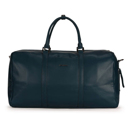 Magnolia PU Leather  Blue Duffle Bag