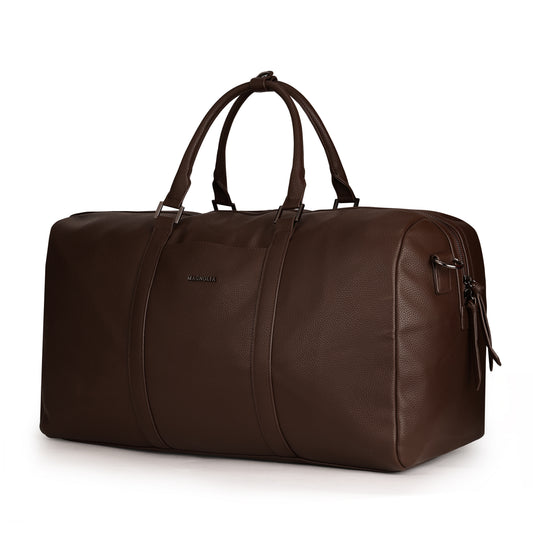 Magnolia PU Leather  Coffee Duffle Bag