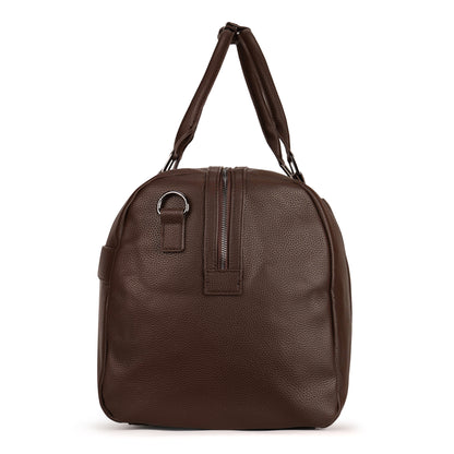 Magnolia PU Leather  Coffee Duffle Bag