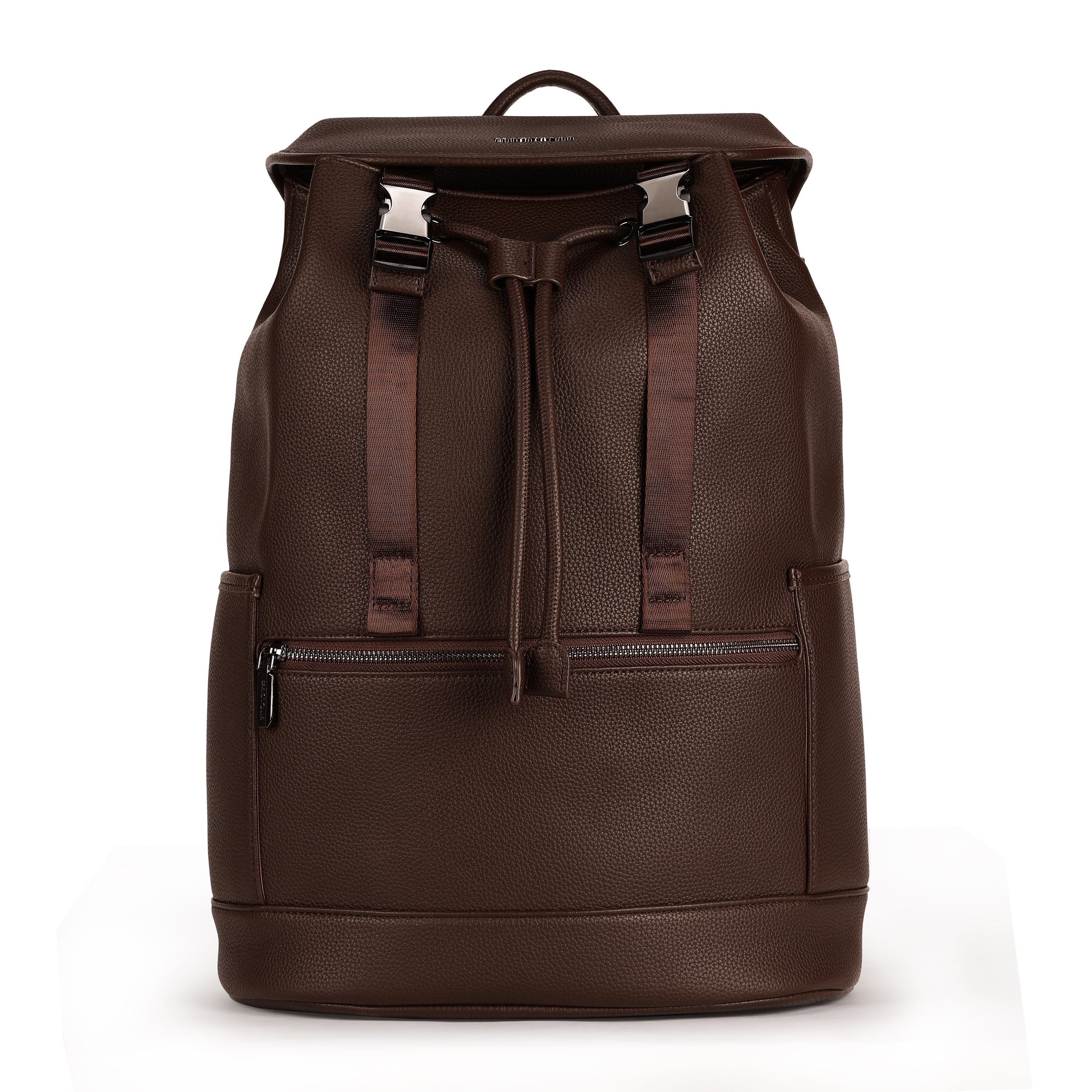Magnolia PU Leather  Coffee Backpack