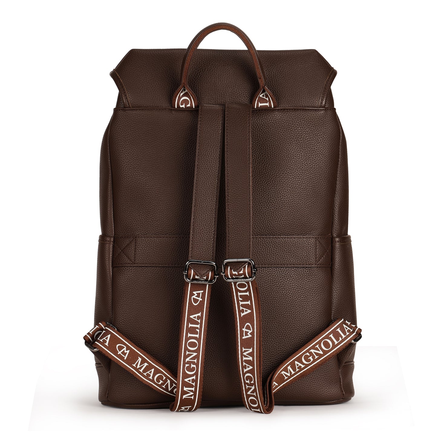 Magnolia PU Leather  Coffee Backpack