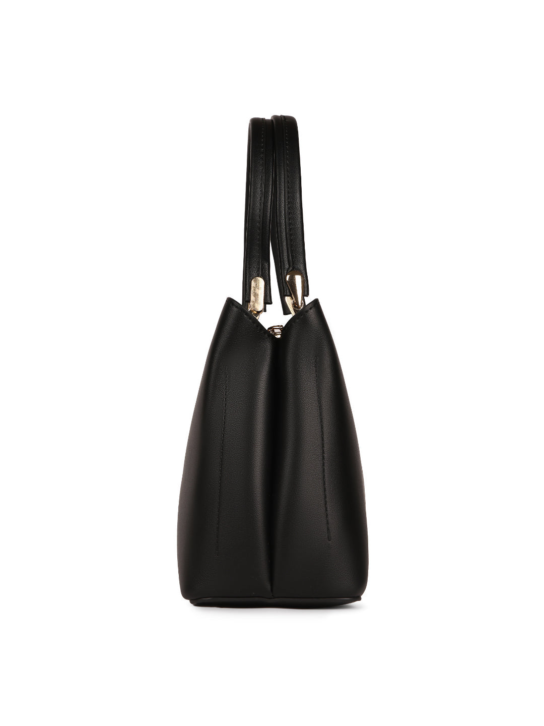 Magnolia Black PU Leather Embroidered One Size Women Tote