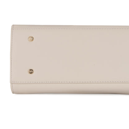Magnolia PU Leather Women Embroidered Grey Shoulder Bag