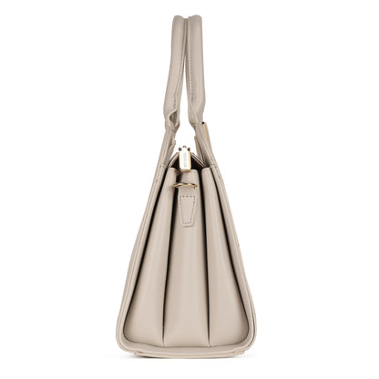Magnolia PU Leather Women Embroidered Grey Shoulder Bag