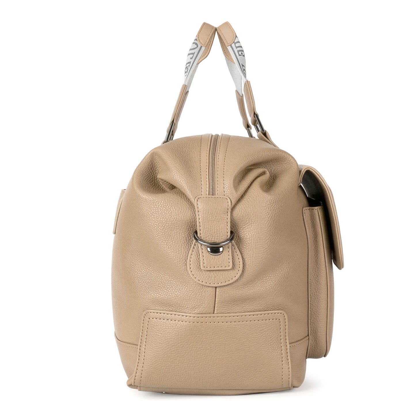 Magnolia PU Leather Women Beige Handbag