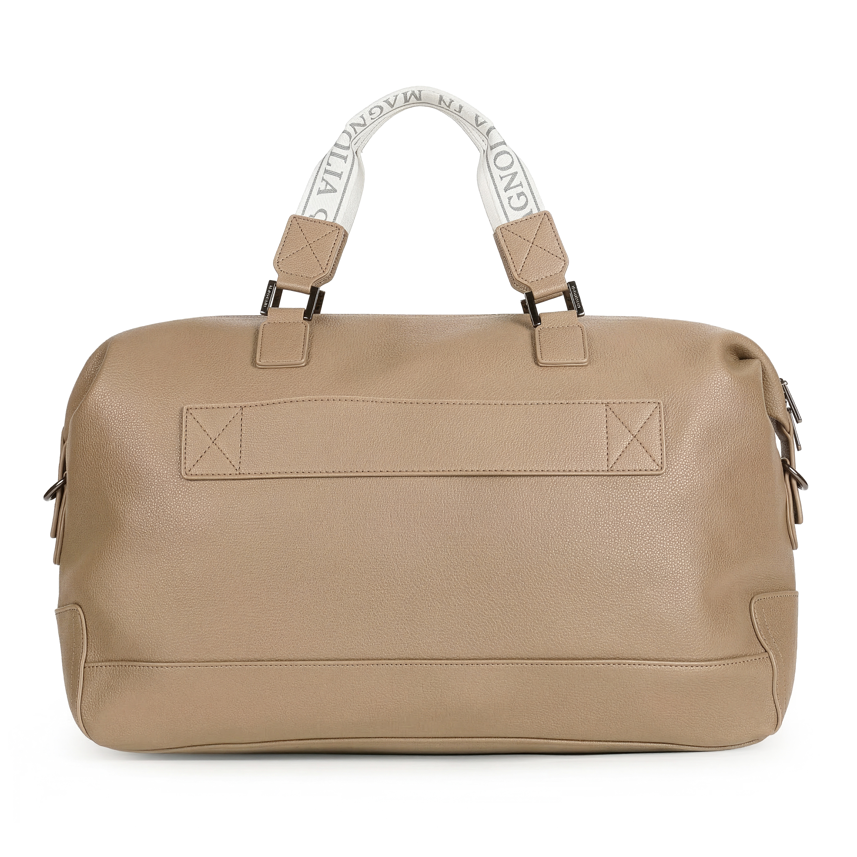 Magnolia PU Leather Women Beige Handbag