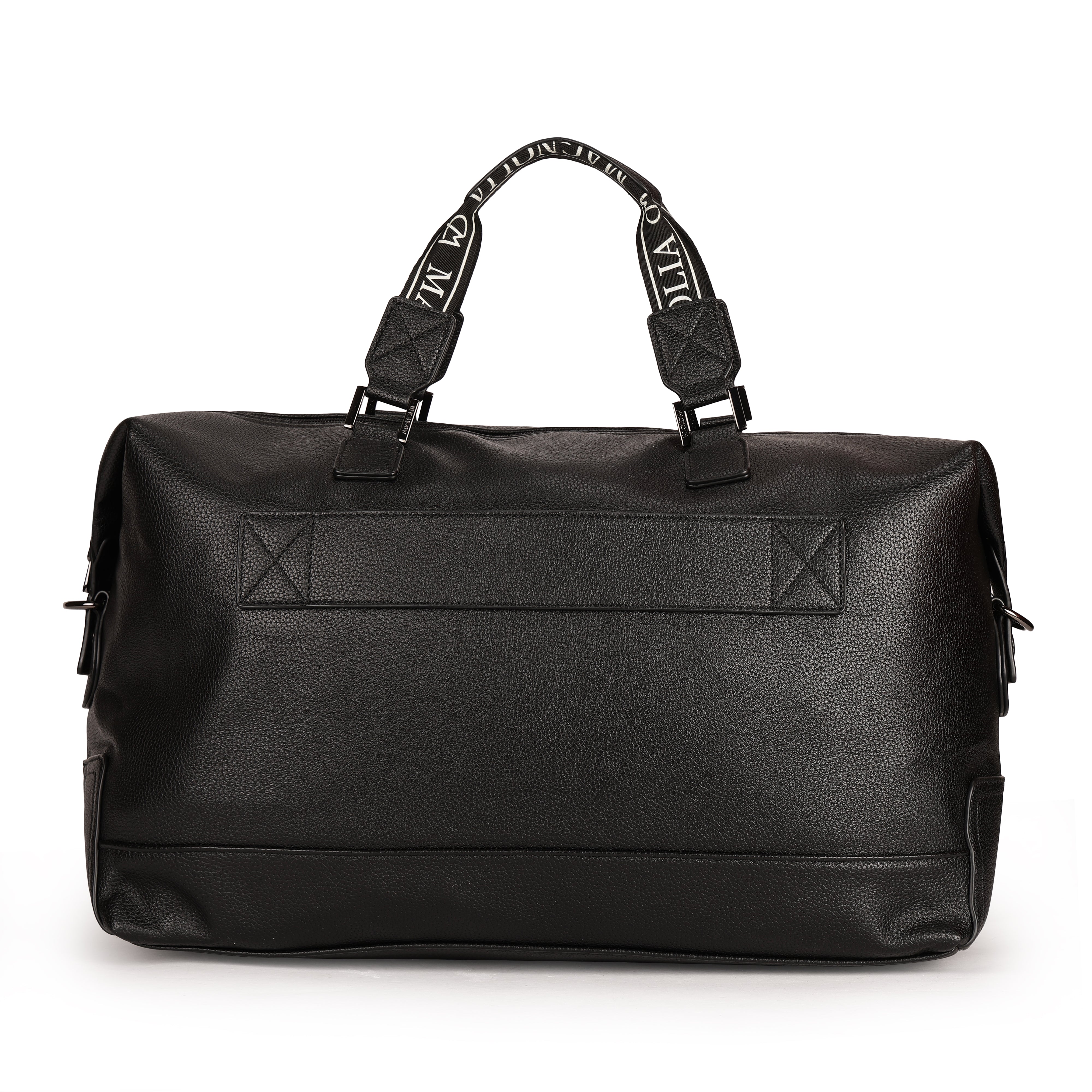 Magnolia PU Leather Women Black Handbag