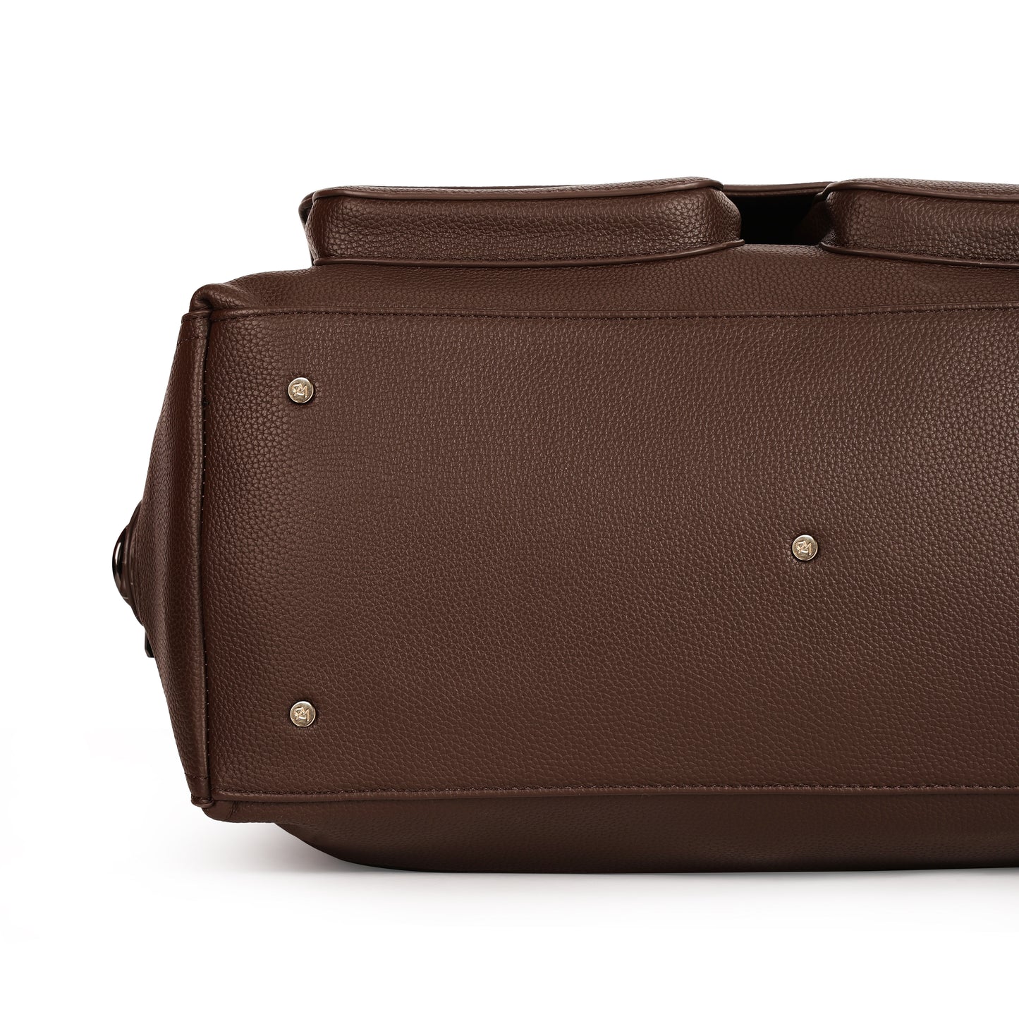 Magnolia PU Leather Women Brown Handbag