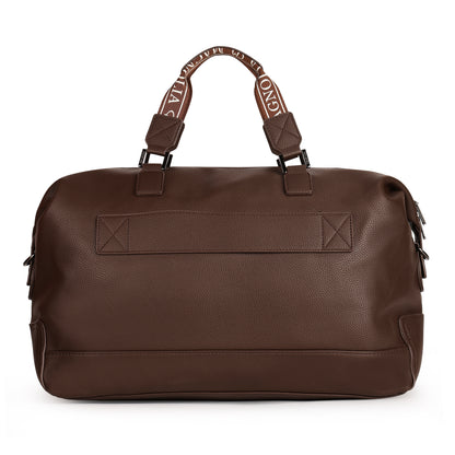 Magnolia PU Leather Women Brown Handbag