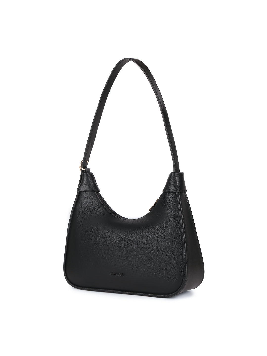 Magnolia Black PU Leather Printed One Size Women Shoulder Bag