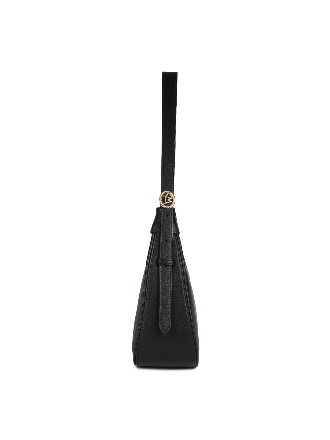 Magnolia Black PU Leather Printed One Size Women Shoulder Bag
