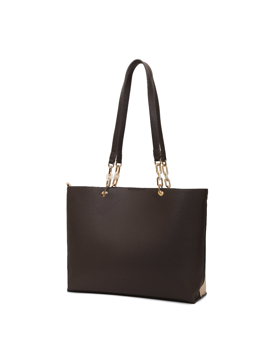 Magnolia Grey PU Leather Printed One Size Women Tote