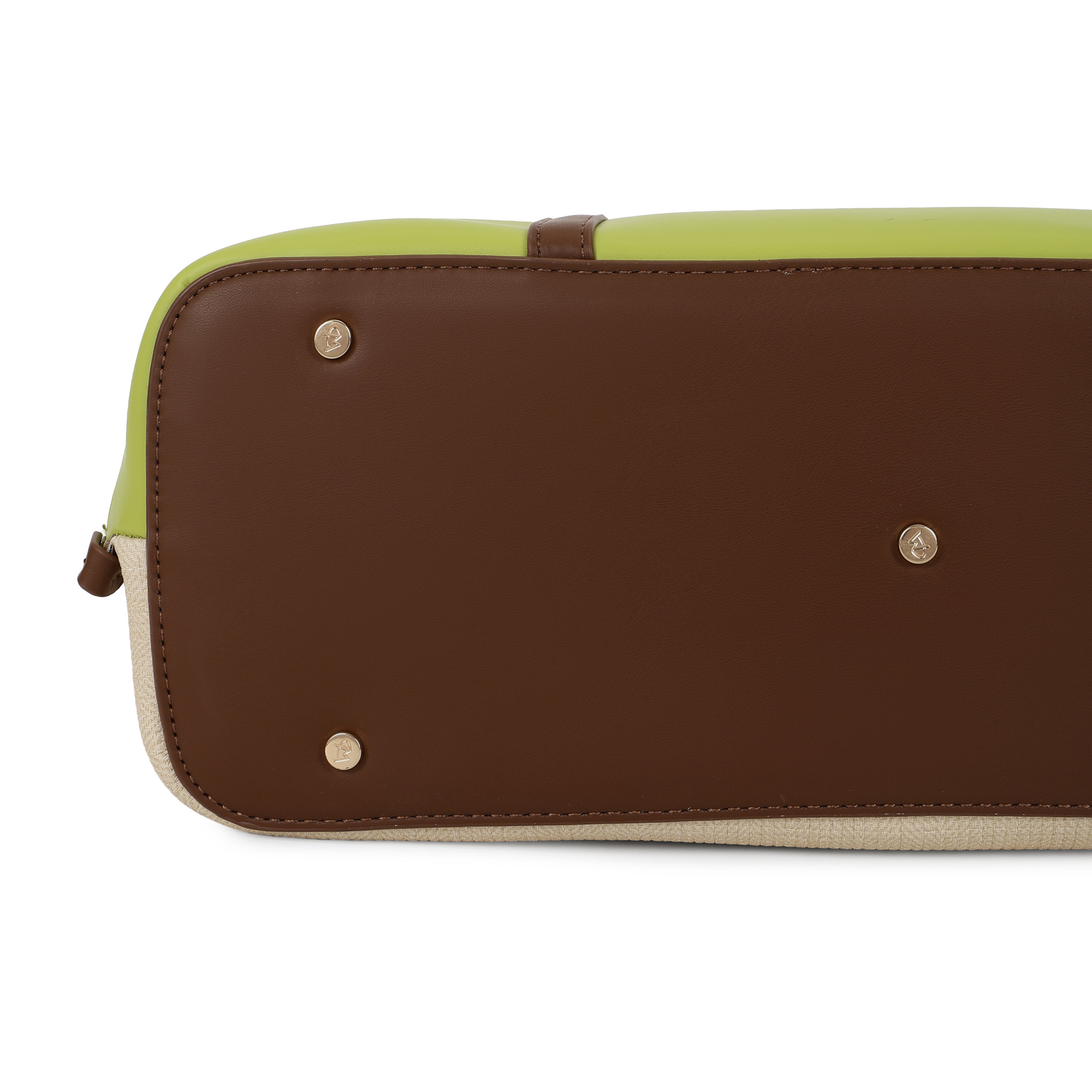 Magnolia PU Leather Women Beige Tote Bag