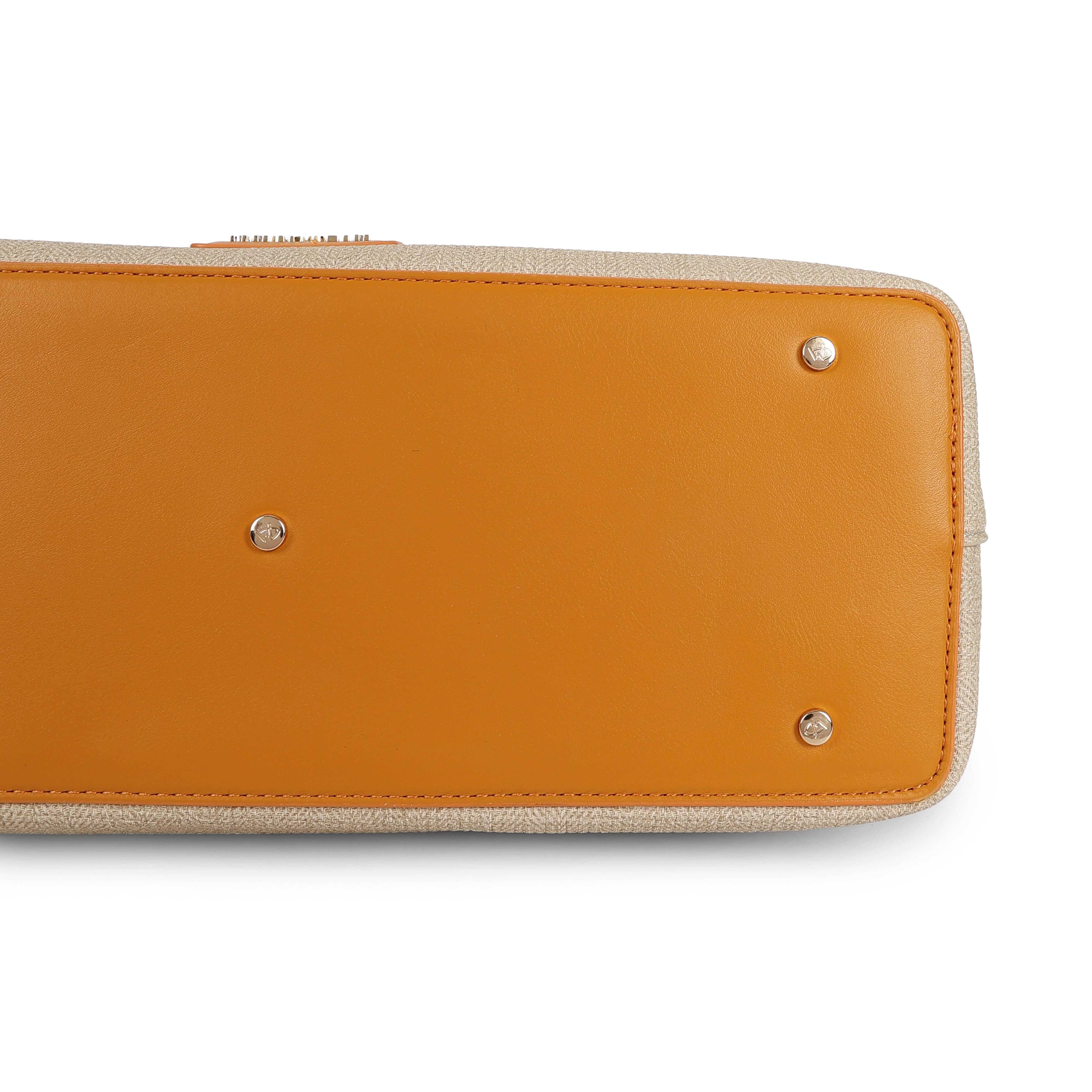 Magnolia PU Leather Women Khaki Tote Bag