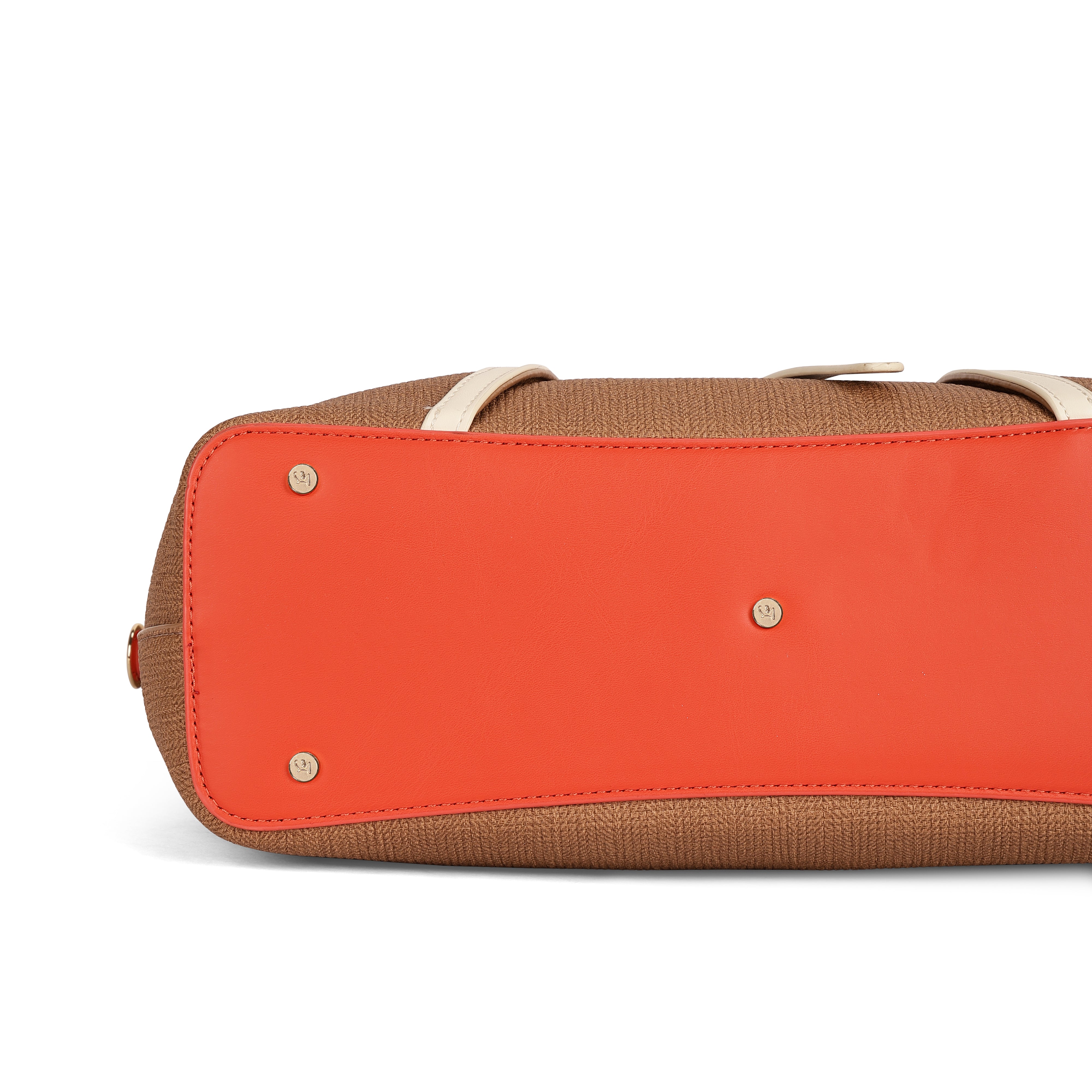 Magnolia PU Leather Women Brown Tote Bag