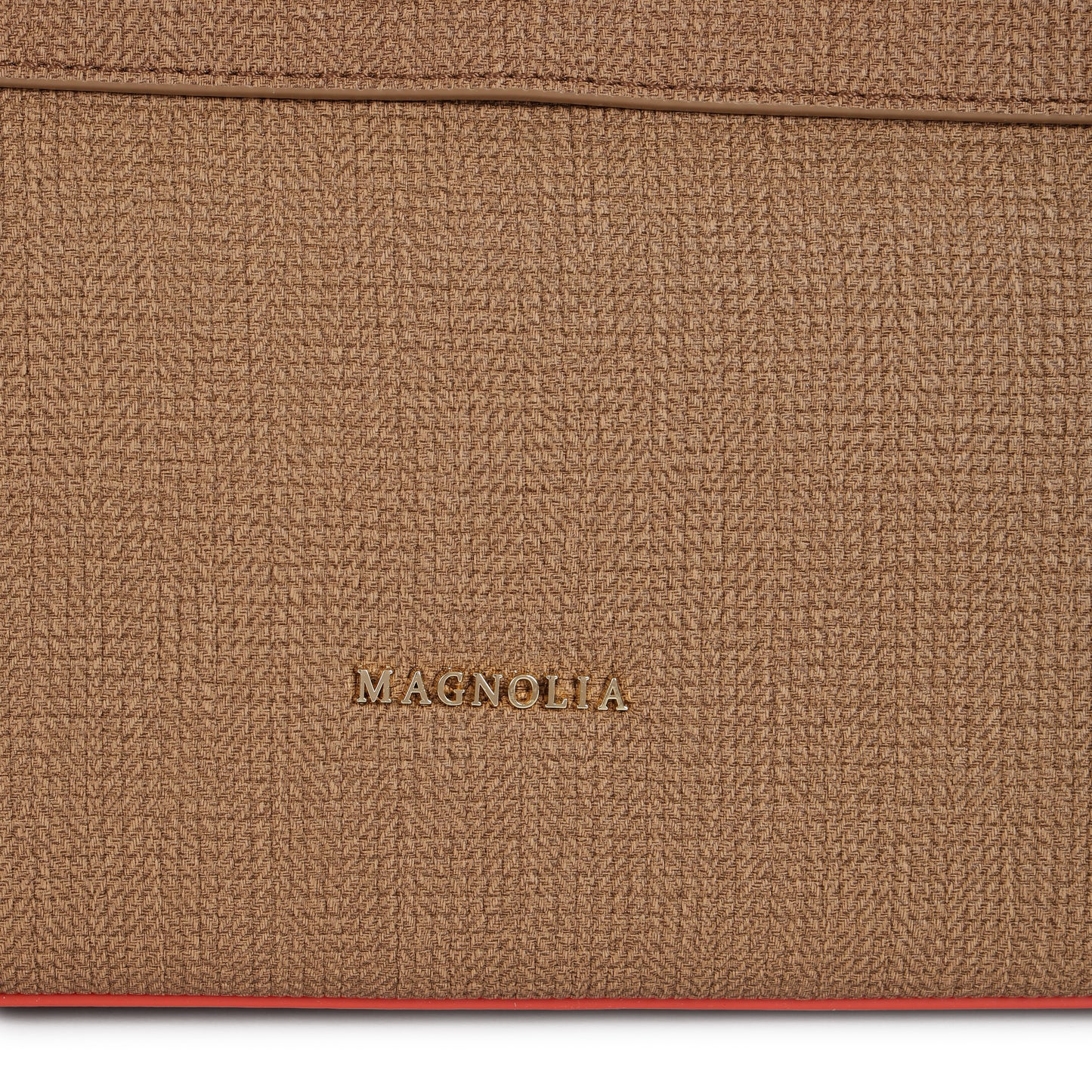 Magnolia PU Leather Women Brown Tote Bag