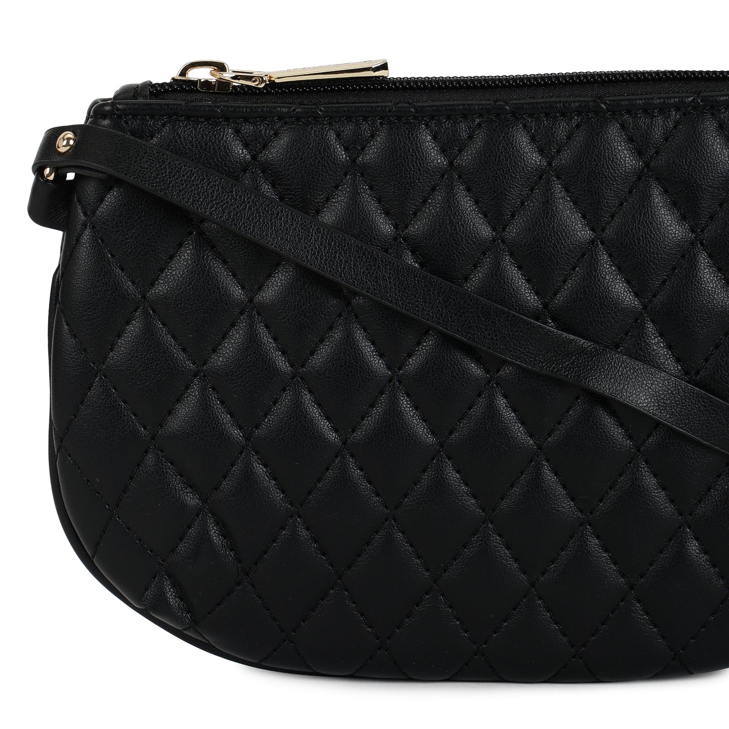 Magnolia PU Leather Women Black Tote Bag