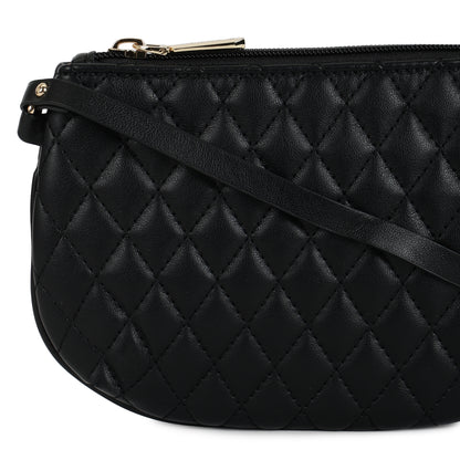 Magnolia PU Leather Women Black Tote Bag