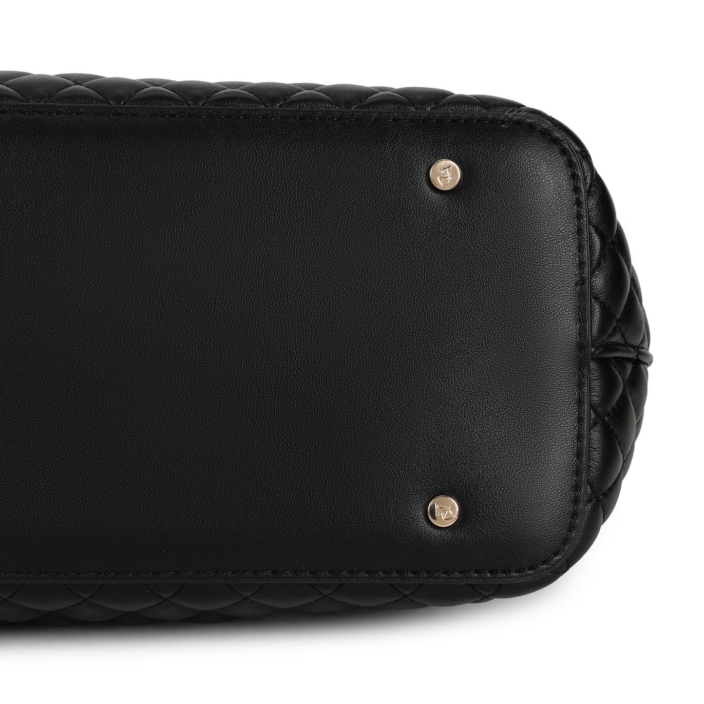 Magnolia PU Leather Women Black Tote Bag