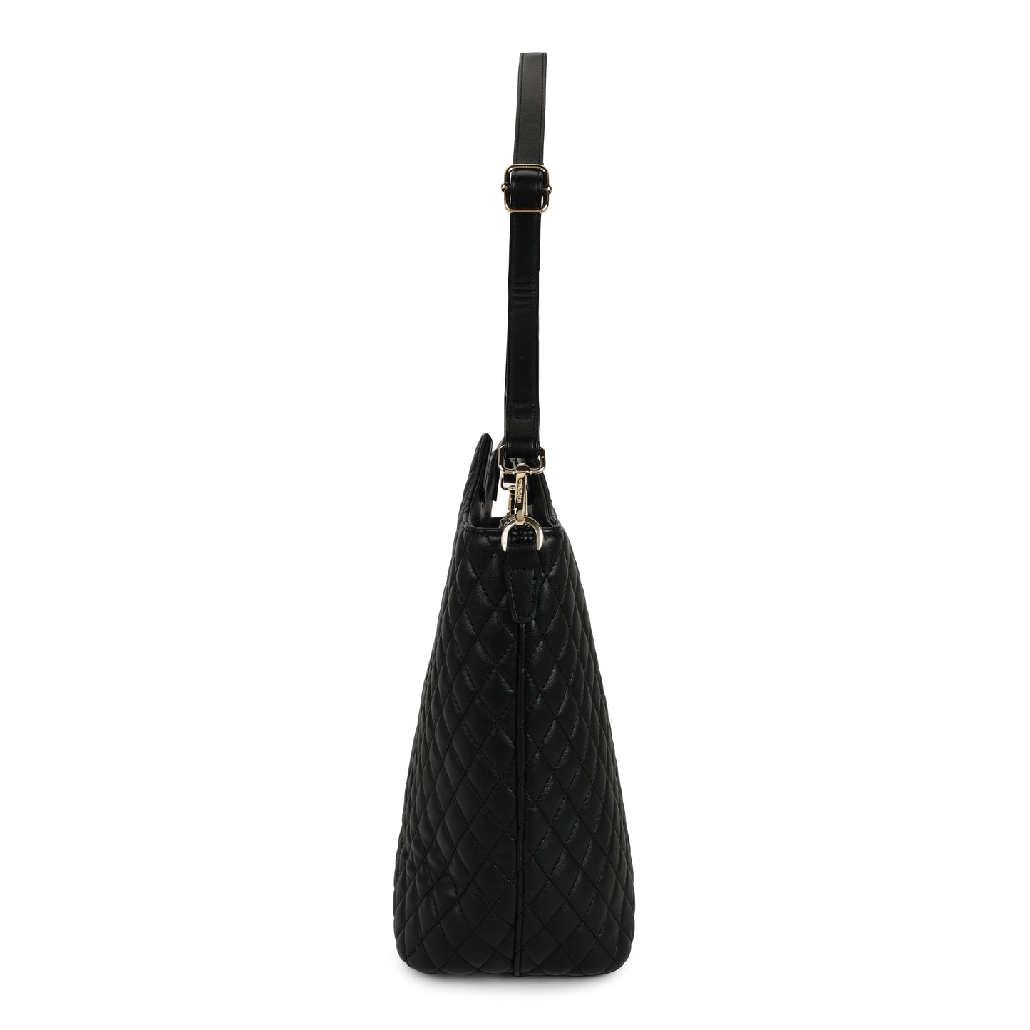 Magnolia PU Leather Women Black Tote Bag