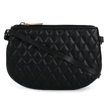 Magnolia PU Leather Women Black Tote Bag