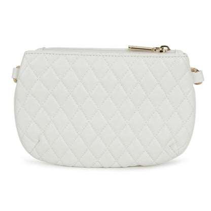 Magnolia PU Leather Women White Tote Bag