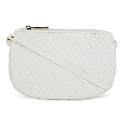 Magnolia PU Leather Women White Tote Bag