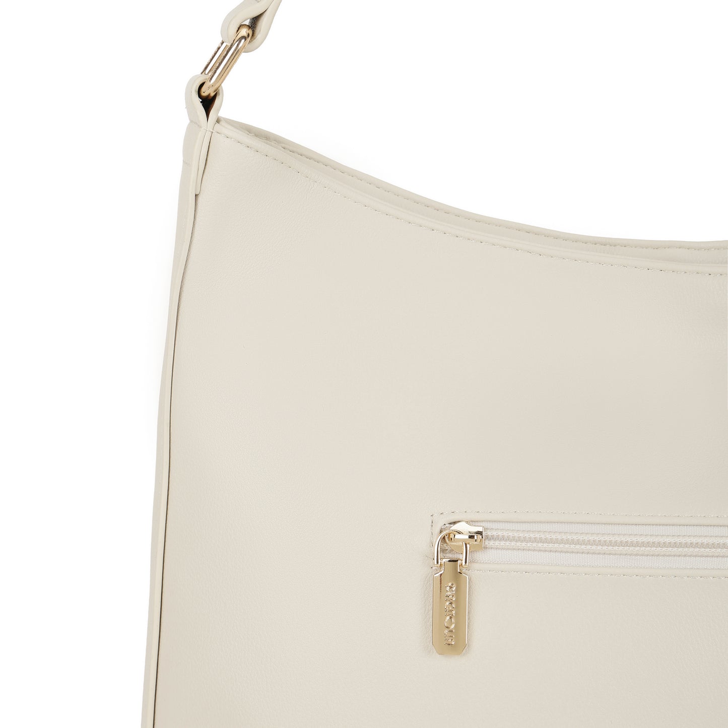 Magnolia PU Leather Women Beige Tote Bag