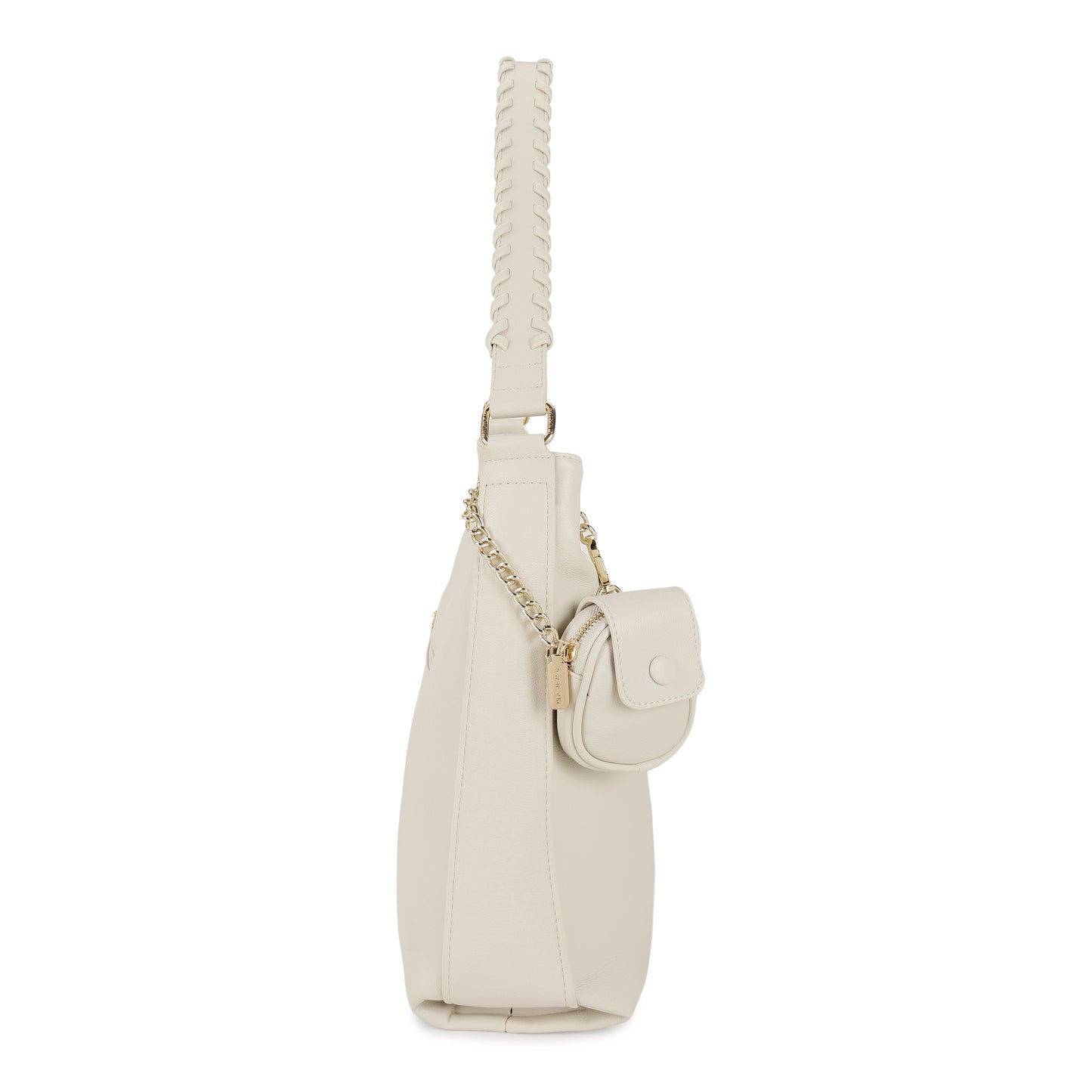 Magnolia PU Leather Women Beige Tote Bag