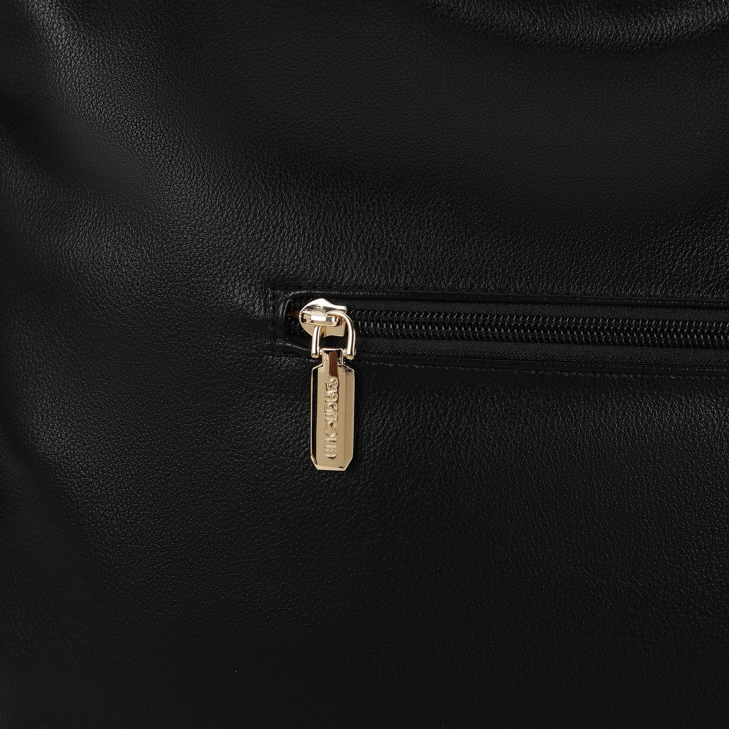 Magnolia PU Leather Women Black Tote Bag