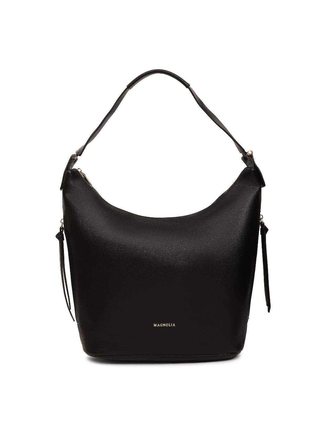 Magnolia Black PU Leather Solid One Size Women Tote