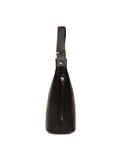 Magnolia Black PU Leather Solid One Size Women Tote