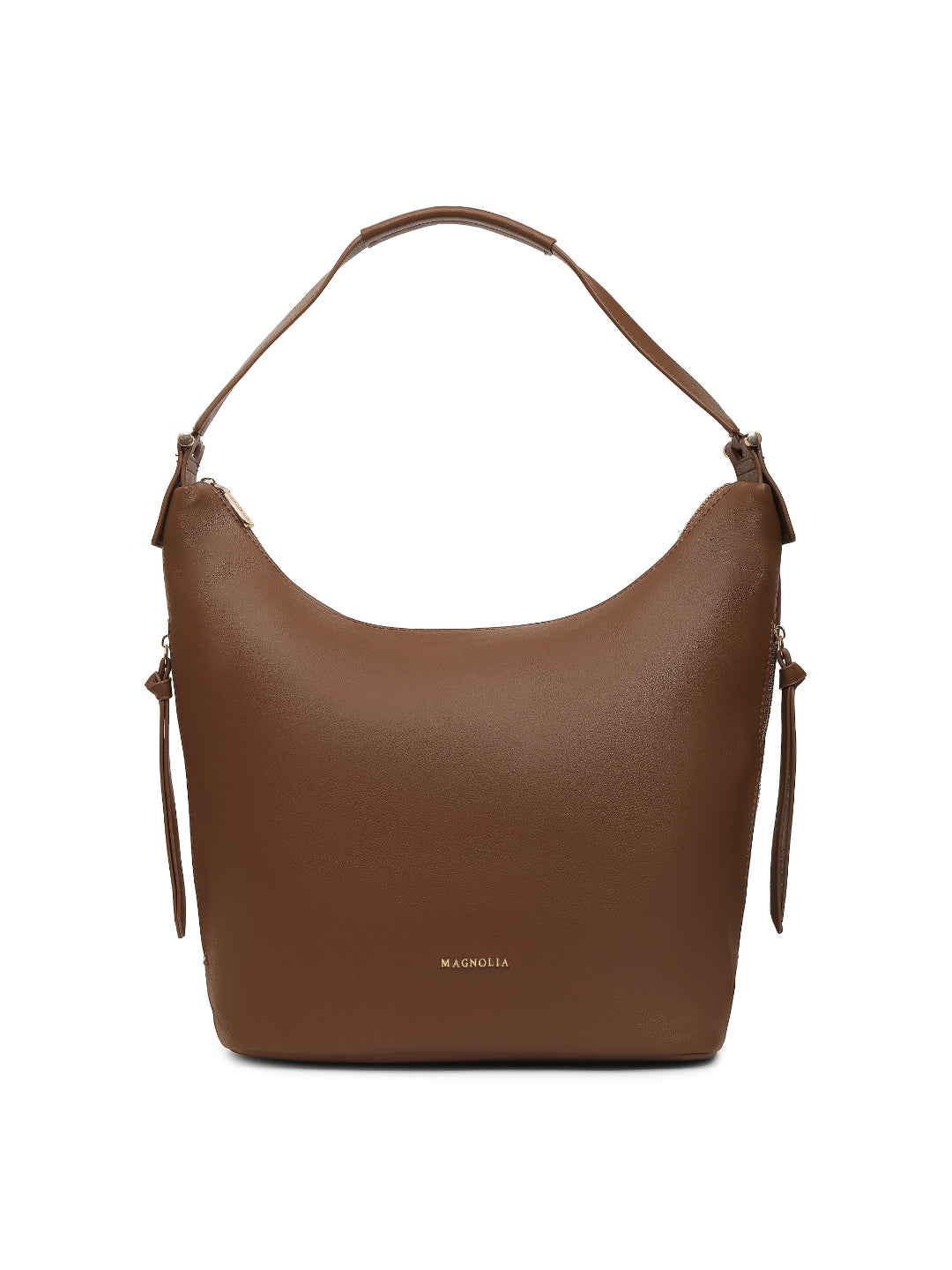 Magnolia Brown PU Leather Solid One Size Women Tote