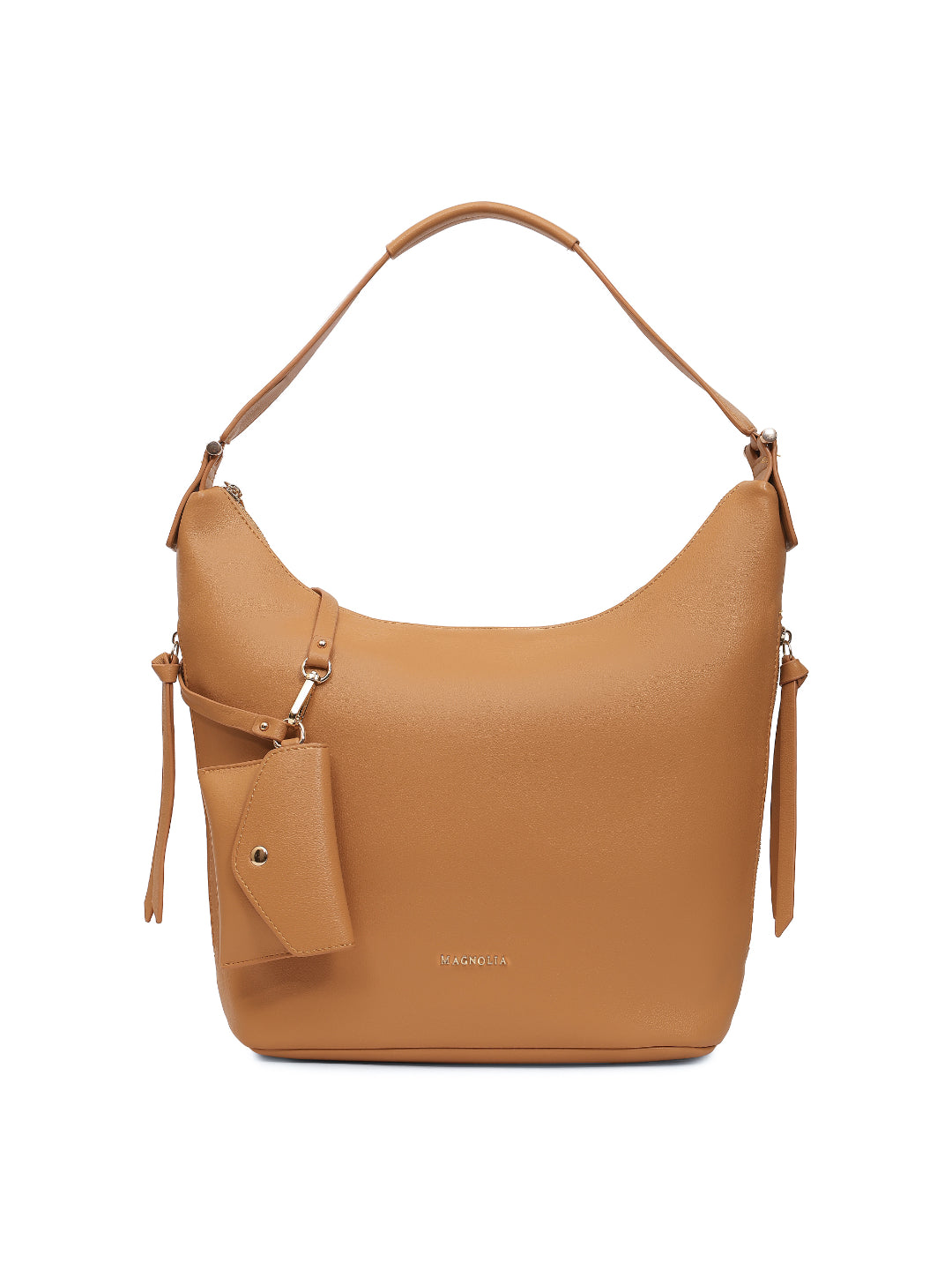 Magnolia Yellow PU Leather Solid One Size Women Tote