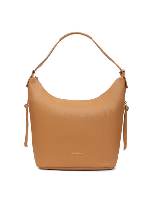 Magnolia Yellow PU Leather Solid One Size Women Tote