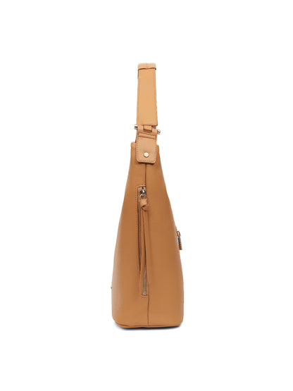 Magnolia Yellow PU Leather Solid One Size Women Tote