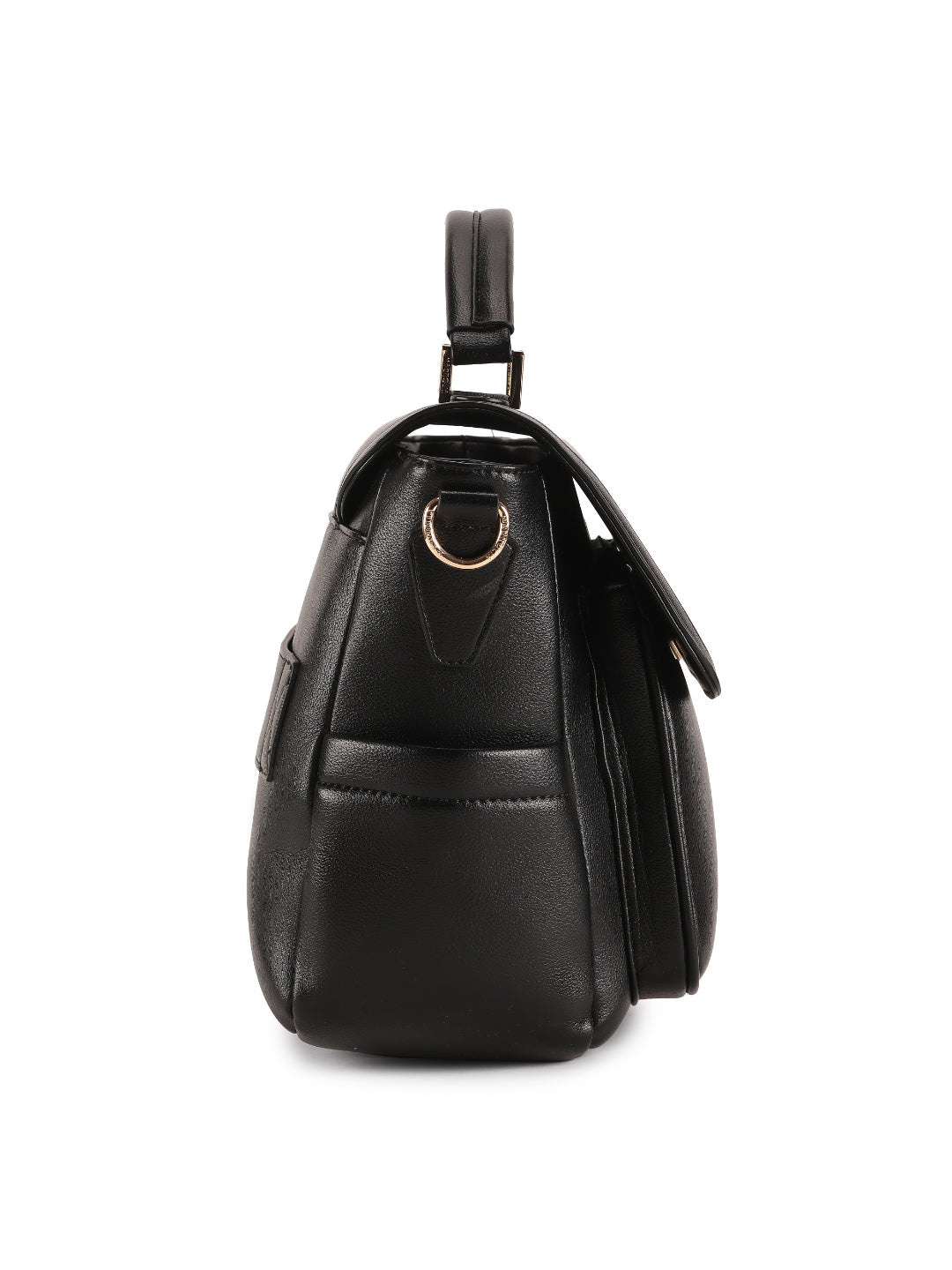 Magnolia Black PU Leather Solid One Size Women Laptop Bag