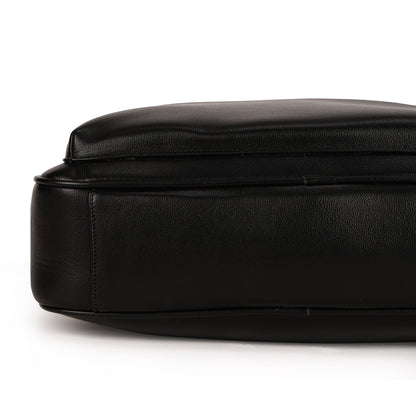 Magnolia PU Leather  Black Laptopbag