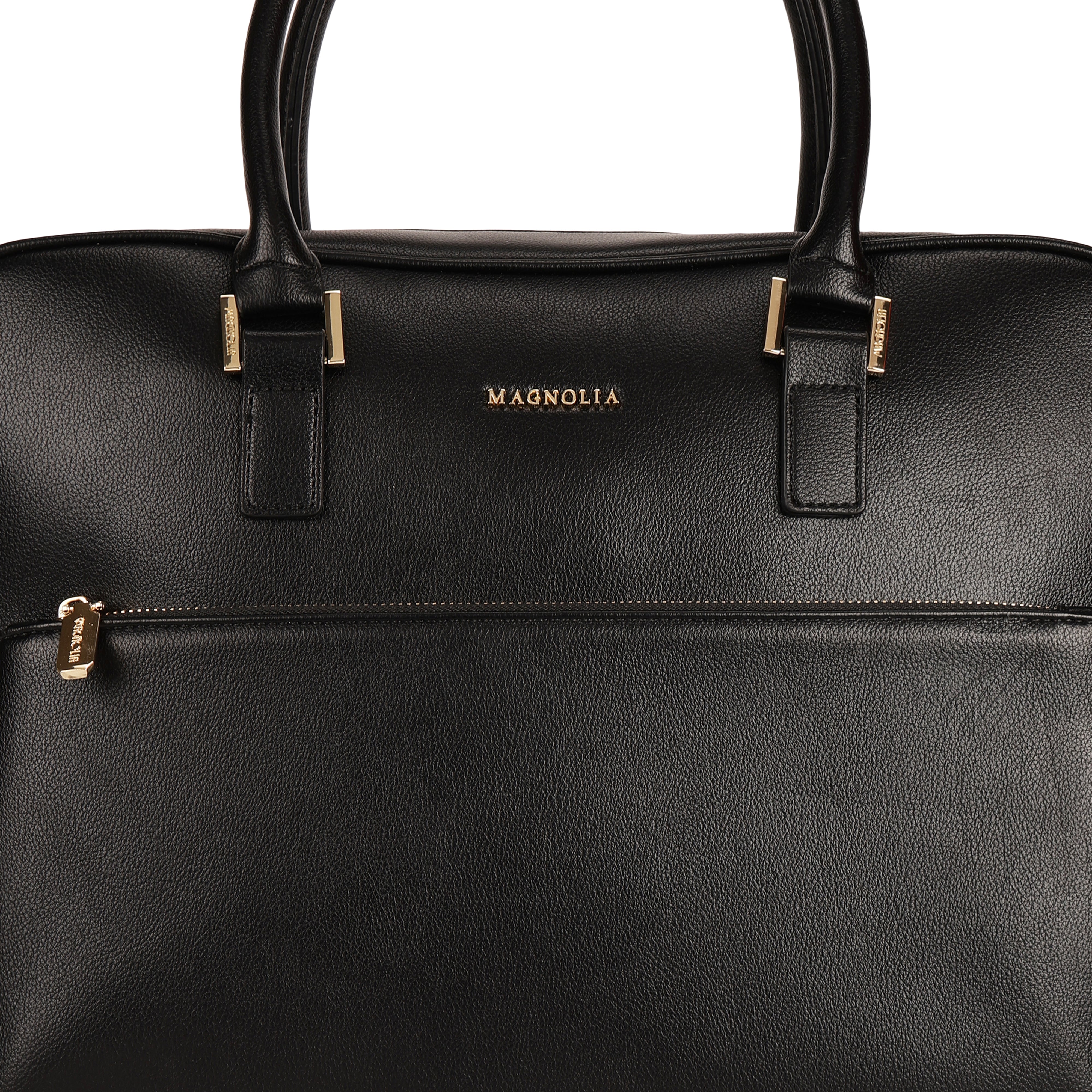 Magnolia PU Leather  Black Laptopbag