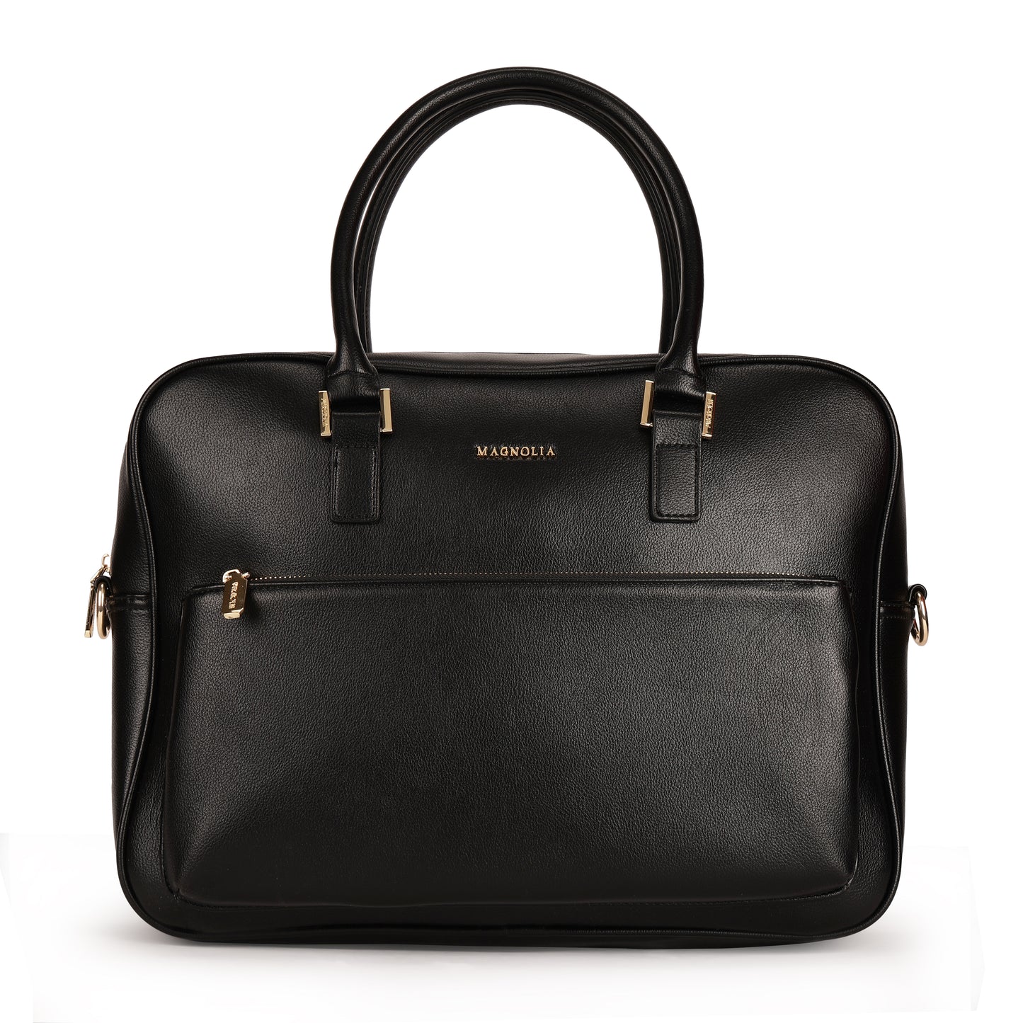 Magnolia PU Leather  Black Laptopbag
