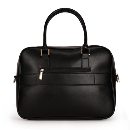 Magnolia PU Leather  Black Laptopbag